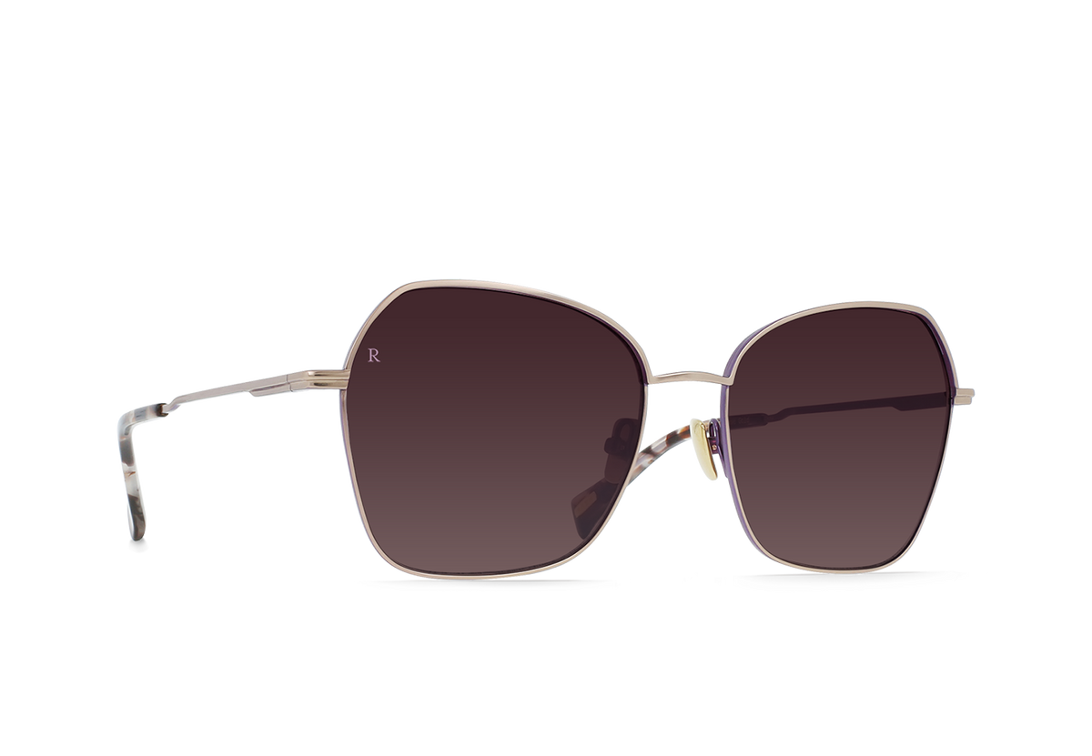 RAEN Sunglasses - Zhana RAEN ZHANA S880 TITANIUM SILK/TEAK GEOMETRIC SUNGLASSES  main image 4