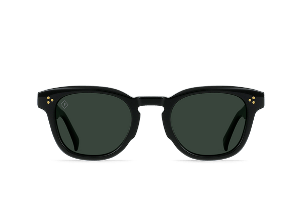 RAEN Squire Sunglasses in Recycled Black / Green Polarized – RAEN